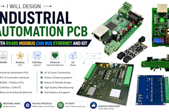 design industrial automation pcb with rs485 modbus can bus ethernet and iot