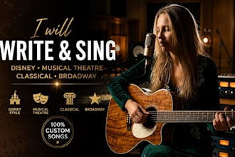 sing like a disney princess for your classical broadway, kids song and lullabies