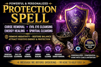 cast powerful protection spell curse removal energy healing cleansing evil eye