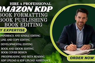 do amazon kdp book editing paperback kindle book formatting and KDP publishing