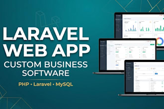 develop a custom laravel web application