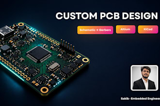 do professional pcb design schematic and layout for esp32 stm32 nrf52