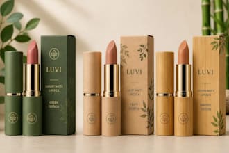 create premium packaging design, cosmetic label design and cosmetic packaging