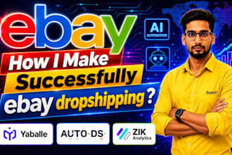 setup ai powered ebay dropshipping automation, automated orders and manage store