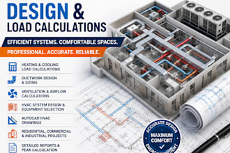 hvac systems, ductwork, and perform load calculations