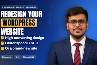 redesign your wordpress website or build a new wordpress website