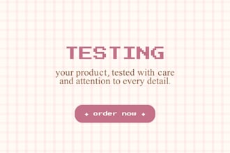 perform software testing activities