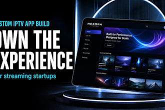 build iptv app, android TV app, smart TV app, streaming app in 7 days