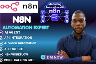 be your n8n expert, build n8n ai agent,n8n automation workflow, ai automation