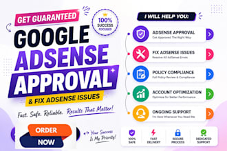 get guaranteed google adsense approval and fix adsense issuses