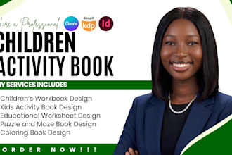 design children workbook custom activity worksheet picture book coloring book