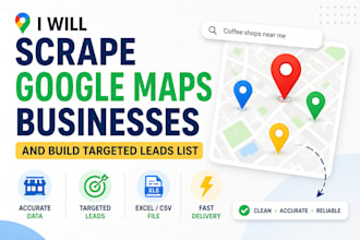 scrape google maps businesses and build a targeted leads list