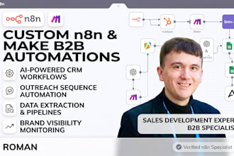 build custom n8n automations for CRM and lead generation