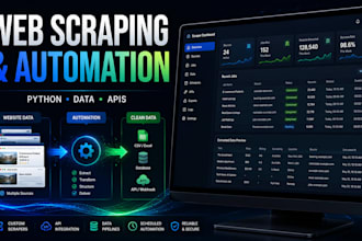 build python web scrapers and automation