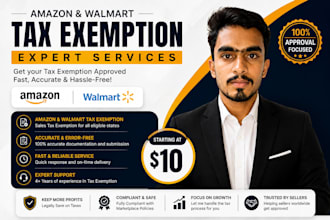 handle amazon and walmart tax exemption services