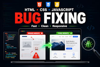 fix HTML CSS and javascript bugs and issues
