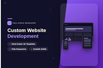 develop a custom hand coded website or web application for your business