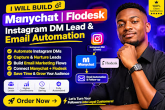 build manychat flodesk instagram dm lead and email automation