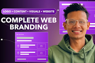 build complete website branding, logo, images, content and wordpress website