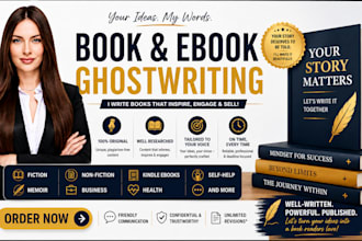 ghostwrite high quality books and ebook about finance, investing, and budgeting