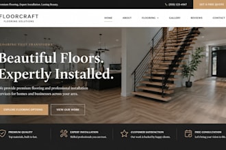 build wix flooring contractor website squarespace flooring installation website