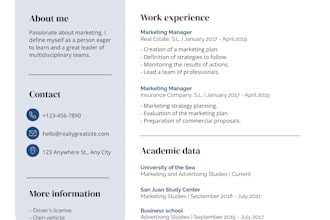 design modern professional CV and resume in canva PDF