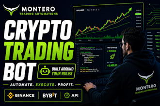 develop a tailored crypto trading bot for binance and apis