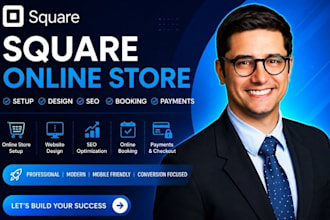 setup online store square website SEO booking and payment setup