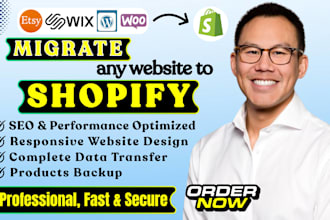 migrate to shopify, wix to shopify migration, wordpress website migration
