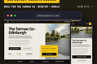 design a modern website for your trade or local business