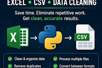 automate excel and CSV data cleaning with python