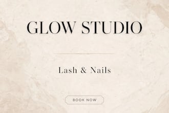 design luxury  posts for beauty ,  nails and eyelash salon