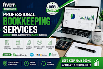 do monthly bookkeeping and financial data entry in excel