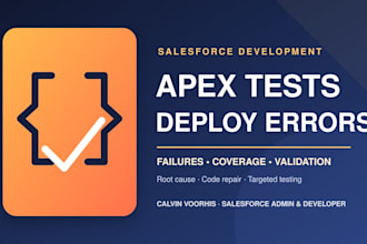 fix salesforce apex test and deployment errors