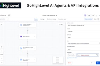 build gohighlevel ai agents, webhooks, and API integrations