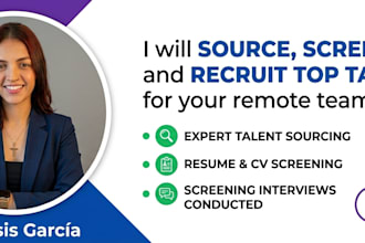source screen and recruit top talent for your remote team