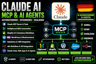 deutsch claude ai mcp gohighlevel salesforce wordpress shopify business n8n api