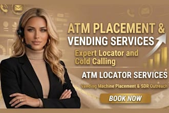 do atm placement vending machine locator atm locator and sdr cold calling