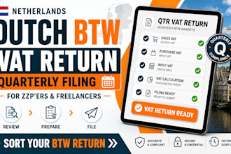 file netherlands quarterly btw vat return for zzper and self employed freelancer