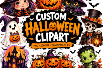 create custom halloween clipart