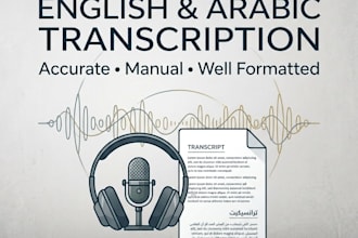 proofread and correct arabic or english text