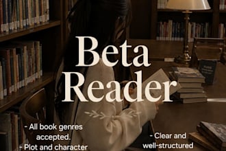 read your book and give you a honest constructive feedback