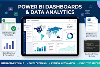 build power bi, excel, python, and word solutions