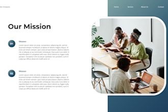 design finicial website firm website