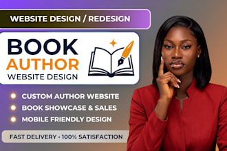 build author website, book author website, ebook website and landing page