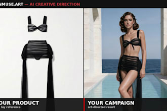 create art directed ai fashion campaign photos