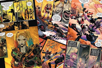 draw comic page book illustration graphic novel character design comic artist