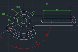 convert sketch, PDF, or image to 2d mechanical cad drawing