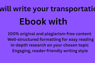 write 100 words transportation ebook