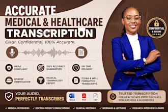 accurately transcribe medical and healthcare audio recordings